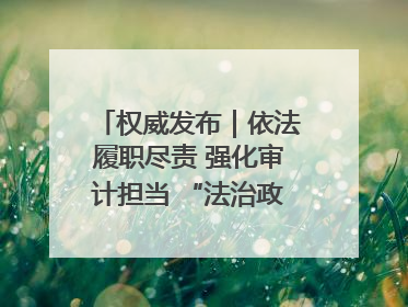 权威发布｜依法履职尽责 强化审计担当 “法治政府建设”主题系列新闻发布会市审计局专场召开