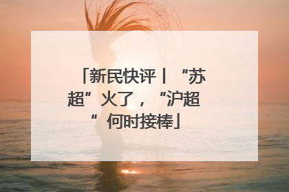 新民快评丨“苏超”火了，“沪超”何时接棒