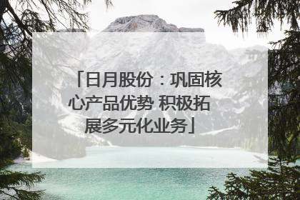日月股份：巩固核心产品优势 积极拓展多元化业务