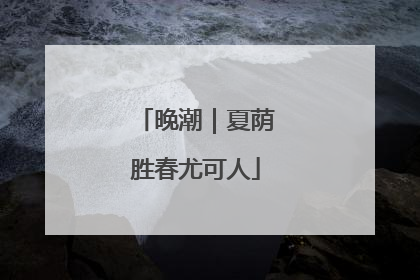 晚潮｜夏荫胜春尤可人