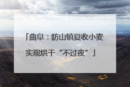 曲阜：防山镇夏收小麦实现烘干“不过夜”