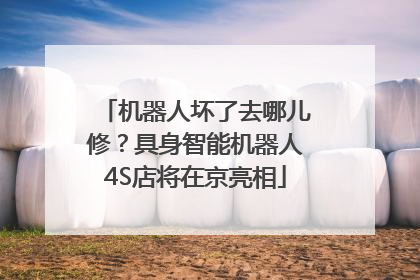 机器人坏了去哪儿修？具身智能机器人4S店将在京亮相