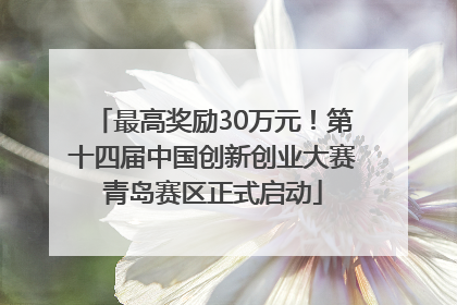 最高奖励30万元！第十四届中国创新创业大赛青岛赛区正式启动