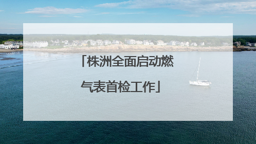 株洲全面启动燃气表首检工作