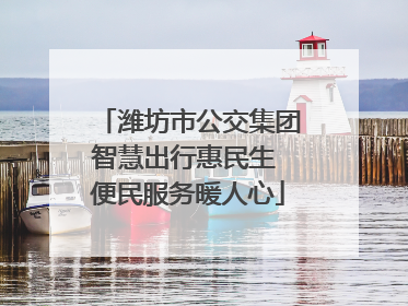 潍坊市公交集团智慧出行惠民生 便民服务暖人心
