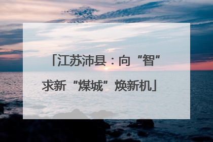 江苏沛县：向“智”求新“煤城”焕新机