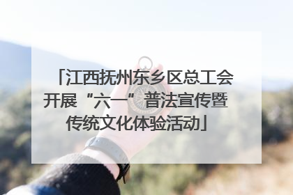 江西抚州东乡区总工会开展“六一”普法宣传暨传统文化体验活动