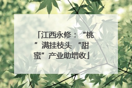 江西永修：“桃”满挂枝头 “甜蜜”产业助增收
