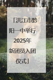 洪江市黔阳一中举行2025年新团员入团仪式