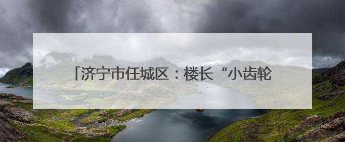 济宁市任城区：楼长“小齿轮”转动社区治理“大引擎”