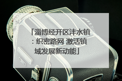 淄博经开区沣水镇：织密路网 激活镇域发展新动能