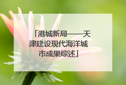 港城新局——天津建设现代海洋城市成果综述