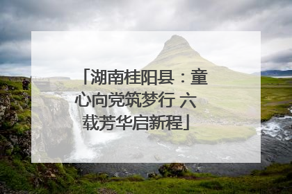 湖南桂阳县：童心向党筑梦行 六载芳华启新程