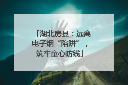 湖北房县：远离电子烟“陷阱”，筑牢童心防线