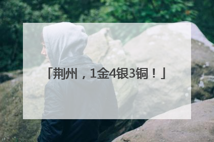 荆州，1金4银3铜！