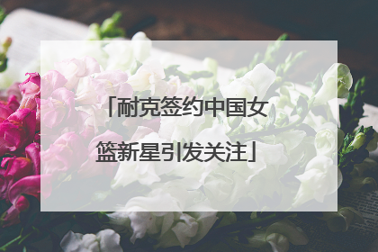 耐克签约中国女篮新星引发关注