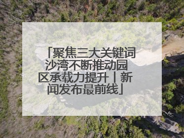 聚焦三大关键词 沙湾不断推动园区承载力提升丨新闻发布最前线