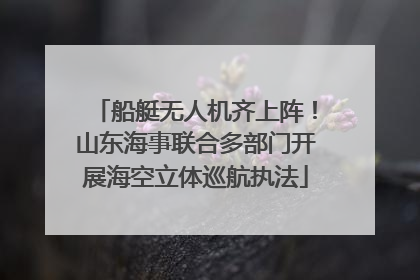 船艇无人机齐上阵！山东海事联合多部门开展海空立体巡航执法