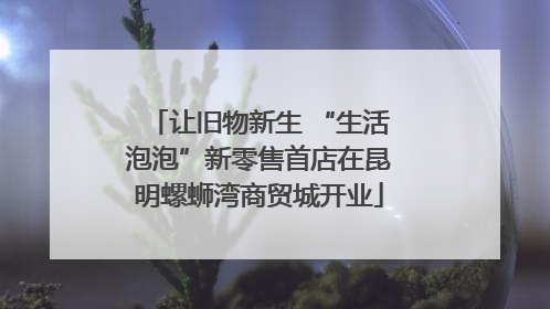 让旧物新生 “生活泡泡”新零售首店在昆明螺蛳湾商贸城开业
