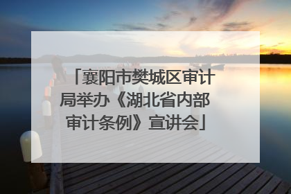 襄阳市樊城区审计局举办《湖北省内部审计条例》宣讲会