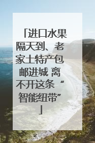 进口水果隔天到、老家土特产包邮进城 离不开这条“智能纽带”