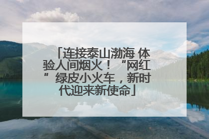 连接泰山渤海 体验人间烟火！“网红”绿皮小火车，新时代迎来新使命