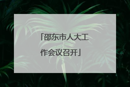 邵东市人大工作会议召开