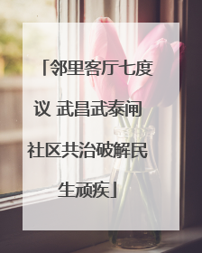 邻里客厅七度议 武昌武泰闸社区共治破解民生顽疾