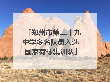 郑州市第二十九中学多名队员入选国家荷球集训队