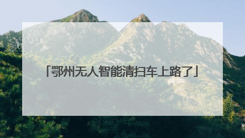 鄂州无人智能清扫车上路了