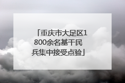 重庆市大足区1800余名基干民兵集中接受点验