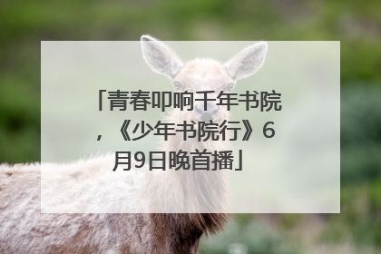 青春叩响千年书院，《少年书院行》6月9日晚首播