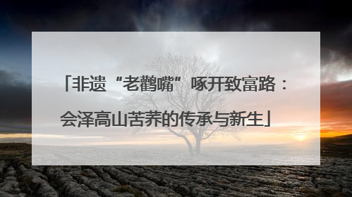 非遗“老鹳嘴”啄开致富路：会泽高山苦荞的传承与新生
