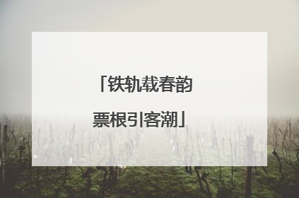铁轨载春韵 票根引客潮