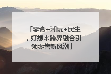 零食+潮玩+民生，好想来跨界融合引领零售新风潮