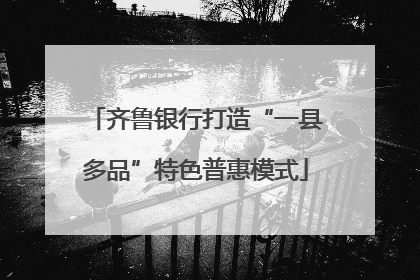 齐鲁银行打造“一县多品”特色普惠模式