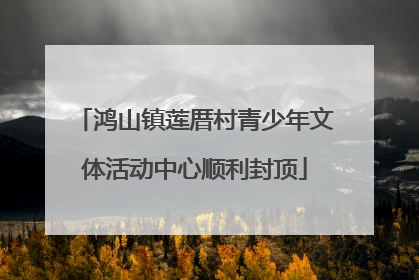 鸿山镇莲厝村青少年文体活动中心顺利封顶