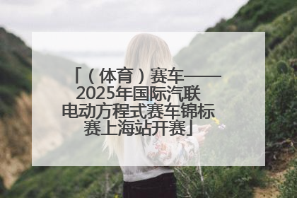 （体育）赛车——2025年国际汽联电动方程式赛车锦标赛上海站开赛