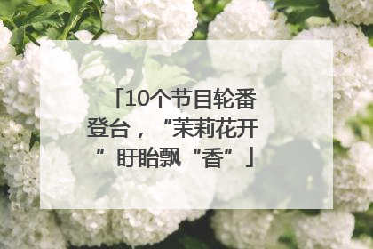 10个节目轮番登台，“茉莉花开”盱眙飘“香”