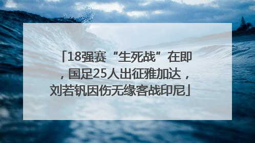 18强赛“生死战”在即，国足25人出征雅加达，刘若钒因伤无缘客战印尼