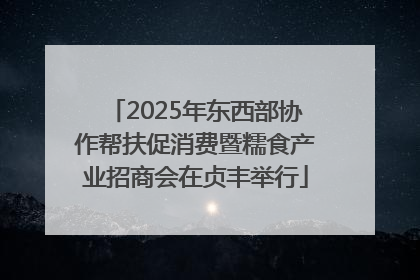 2025年东西部协作帮扶促消费暨糯食产业招商会在贞丰举行