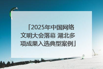 2025年中国网络文明大会落幕 湖北多项成果入选典型案例