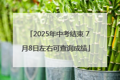 2025年中考结束 7月8日左右可查询成绩