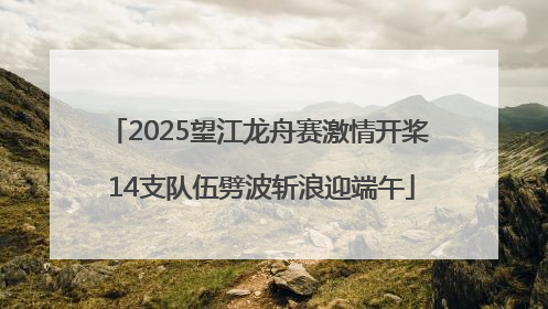 2025望江龙舟赛激情开桨 14支队伍劈波斩浪迎端午