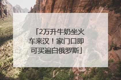 2万升牛奶坐火车来汉！家门口即可买遍白俄罗斯
