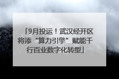 9月投运！武汉经开区将添“算力引擎”赋能千行百业数字化转型