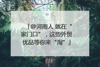 @河南人 就在“家门口”，这些外贸优品等你来“淘”