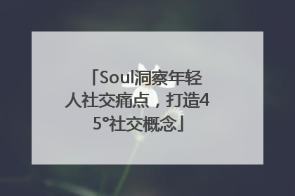 Soul洞察年轻人社交痛点，打造45°社交概念