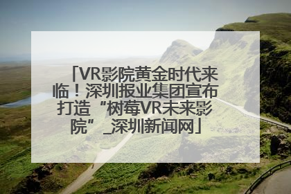 VR影院黄金时代来临！深圳报业集团宣布打造“树莓VR未来影院”_深圳新闻网